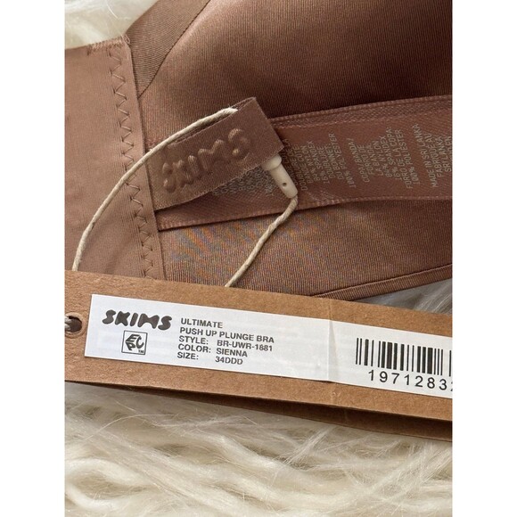 Skims Ultimate Push up Plunge Bra Sienna Size 34DDD - Picture 10 of 10
